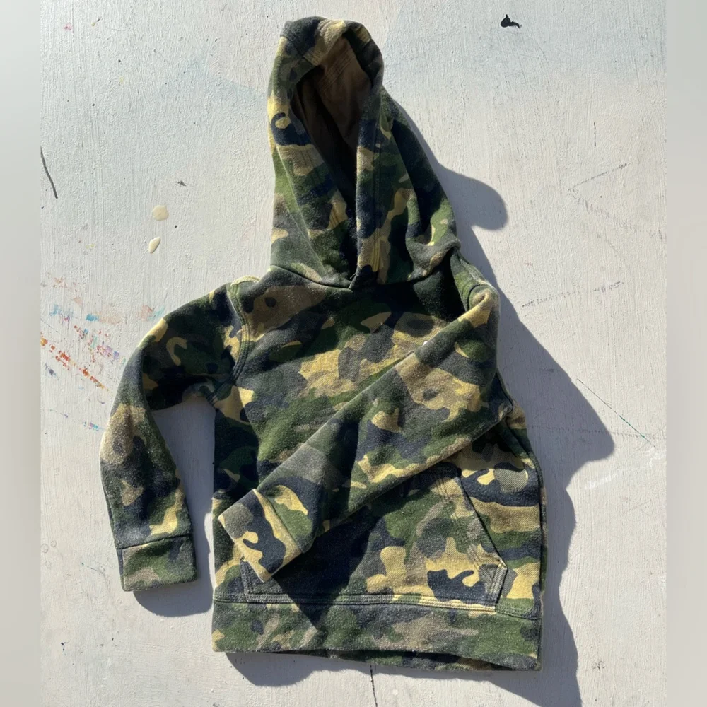 Kid's Nike Hoodie‎ Camo Swish Logo 2T Outdoor Camping Hike Logo Streetwear
